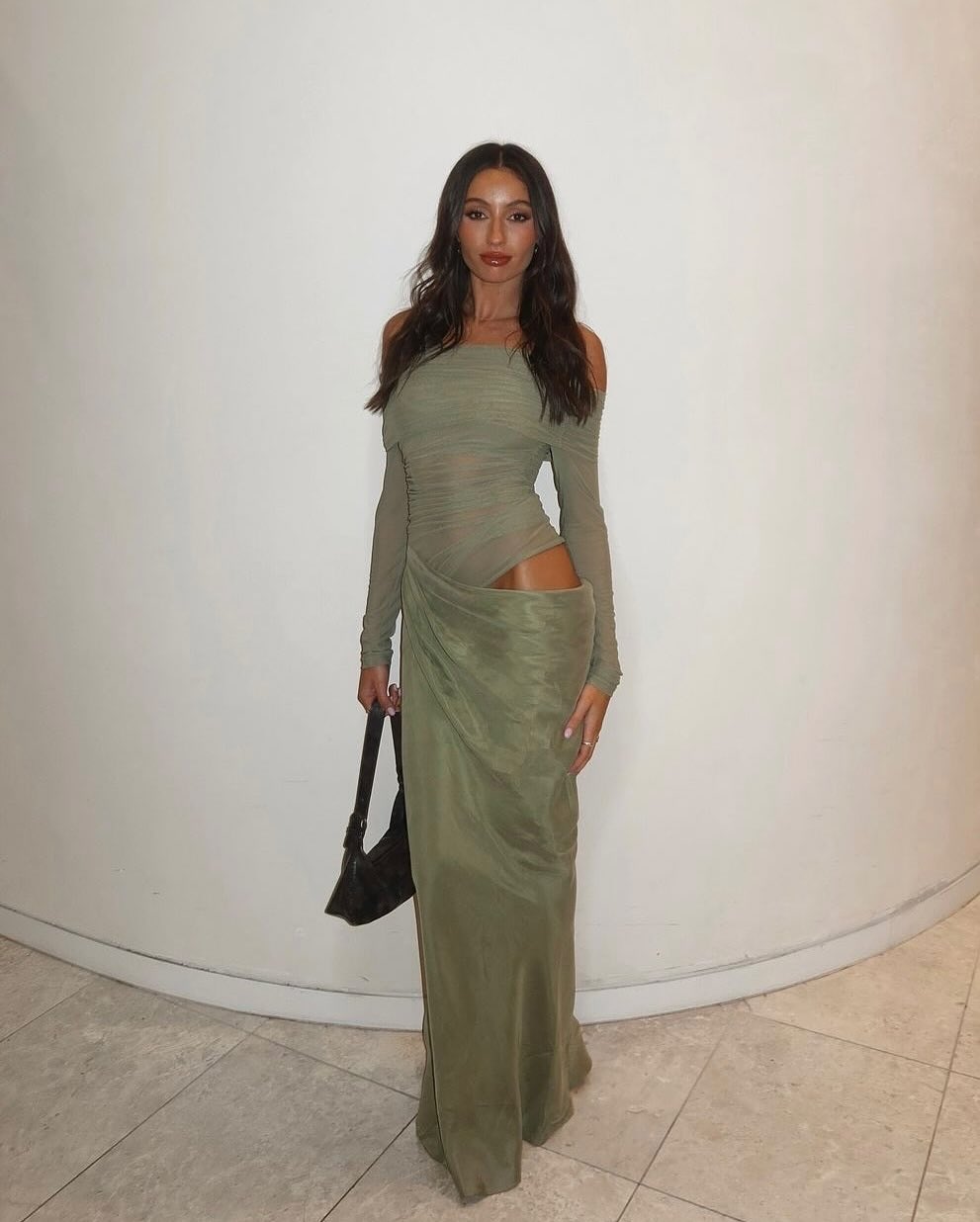 Benni Yasmin Off Shoulder Maxi Dress