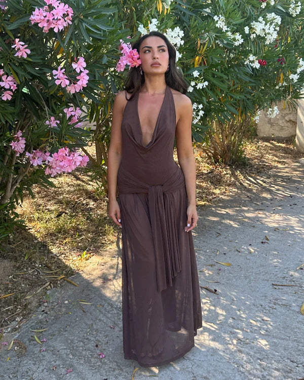 Lulu Souza Yōsei Dress In Brown