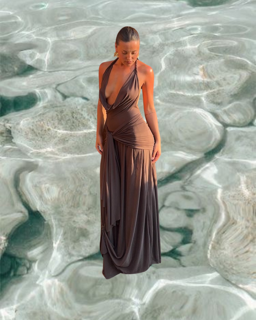 Lulu Souza Yōsei Dress In Brown